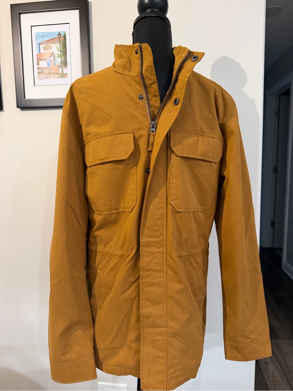 George Men's Mustard Field Jacket with Chest Pockets S